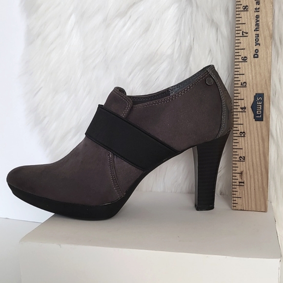 Dana Buchman Womens Grey Suede Ankle Booties Heeled Pumps/Size 7.5 - Picture 11 of 11